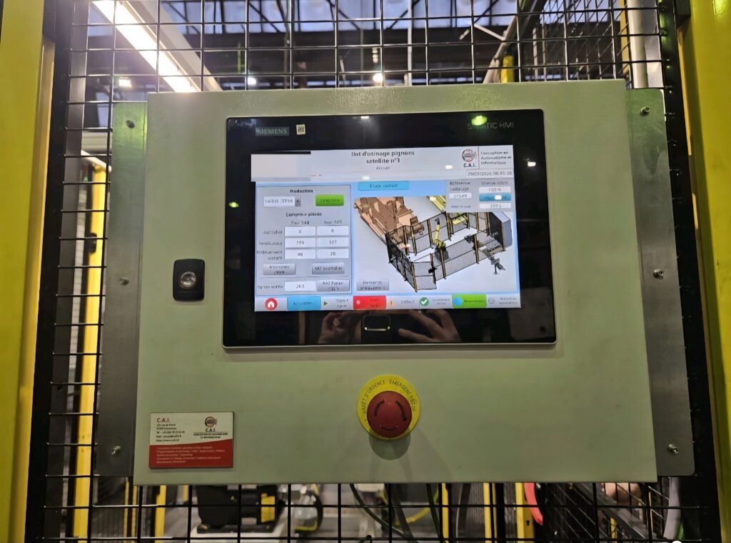 IHM Unified Siemens Îlot usinage